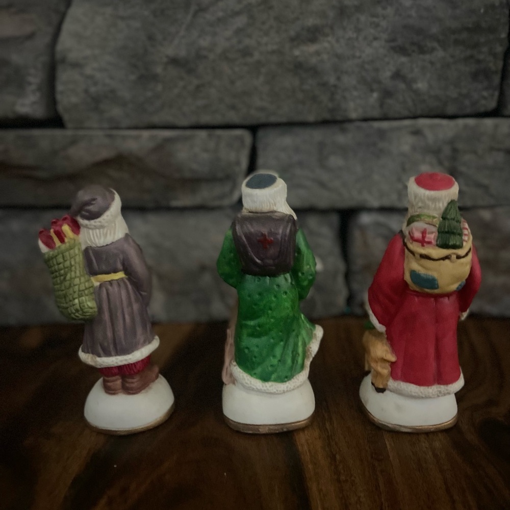 Old World Santa set of 3 - Picture 3 of 3